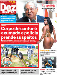 Capa do jornal Dez Minutos 13/06/2017
