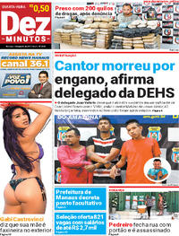 Capa do jornal Dez Minutos 14/06/2017