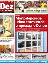 Capa do jornal Dez Minutos 14/07/2017