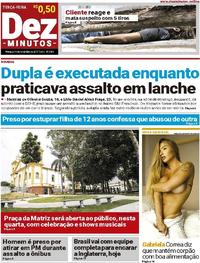 Capa do jornal Dez Minutos 14/11/2017