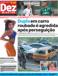 Capa do jornal Dez Minutos 15/05/2017
