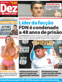 Capa do jornal Dez Minutos 15/06/2017