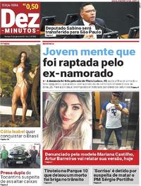 Capa do jornal Dez Minutos 15/08/2017