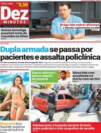 Capa do jornal Dez Minutos 16/05/2017