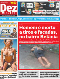 Capa do jornal Dez Minutos 16/06/2017