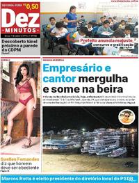 Capa do jornal Dez Minutos 16/10/2017