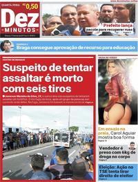 Capa do jornal Dez Minutos 17/05/2017