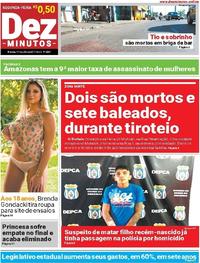 Capa do jornal Dez Minutos 17/07/2017