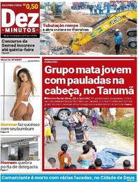 Capa do jornal Dez Minutos 18/12/2017