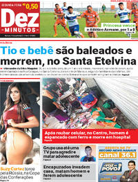 Capa do jornal Dez Minutos 19/06/2017