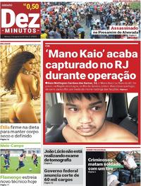 Capa do jornal Dez Minutos 19/08/2017