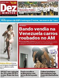 Capa do jornal Dez Minutos 20/12/2017