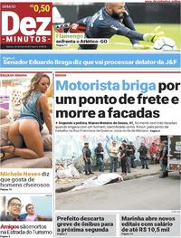 Capa do jornal Dez Minutos 20/05/2017