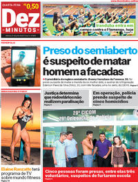 Capa do jornal Dez Minutos 21/06/2017