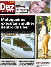Capa do jornal Dez Minutos 21/12/2017