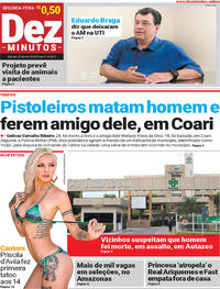 Capa do jornal Dez Minutos 22/05/2017