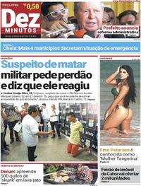 Capa do jornal Dez Minutos 23/05/2017