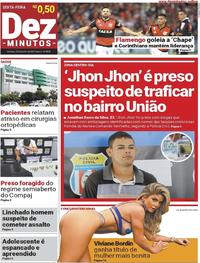 Capa do jornal Dez Minutos 23/06/2017