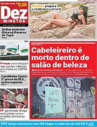 Capa do jornal Dez Minutos 23/10/2017