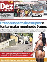 Capa do jornal Dez Minutos 24/06/2017