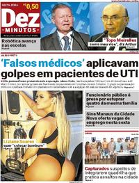 Capa do jornal Dez Minutos 24/11/2017