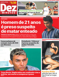 Capa do jornal Dez Minutos 25/05/2017