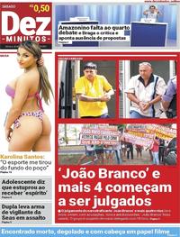 Capa do jornal Dez Minutos 26/08/2017
