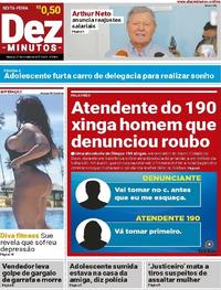 Capa do jornal Dez Minutos 27/10/2017