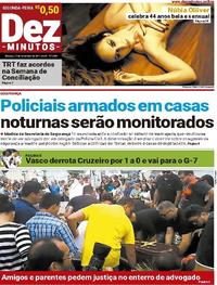 Capa do jornal Dez Minutos 27/11/2017