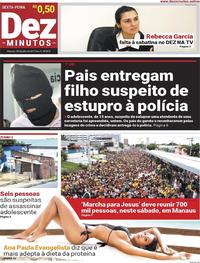 Capa do jornal Dez Minutos 28/07/2017
