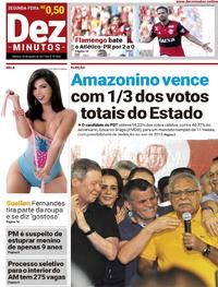 Capa do jornal Dez Minutos 28/08/2017