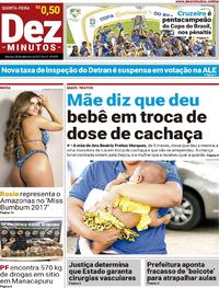 Capa do jornal Dez Minutos 28/09/2017