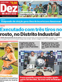 Capa do jornal Dez Minutos 29/06/2017