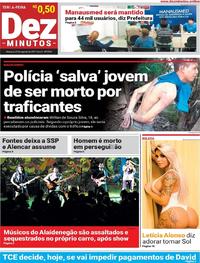 Capa do jornal Dez Minutos 29/08/2017