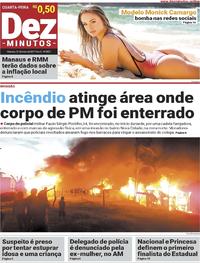 Capa do jornal Dez Minutos 31/05/2017