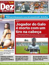Capa do jornal Dez Minutos 31/07/2017