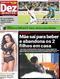 Capa do jornal Dez Minutos 02/04/2018