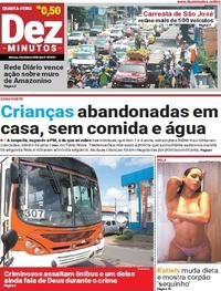 Capa do jornal Dez Minutos 02/05/2018