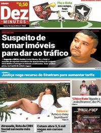 Capa do jornal Dez Minutos 03/03/2018
