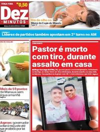 Capa do jornal Dez Minutos 03/04/2018