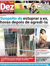 Capa do jornal Dez Minutos 03/05/2018