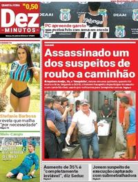 Capa do jornal Dez Minutos 04/04/2018