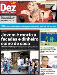 Capa do jornal Dez Minutos 04/12/2018