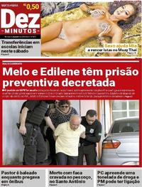 Capa do jornal Dez Minutos 05/01/2018