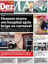 Capa do jornal Dez Minutos 05/02/2018
