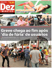 Capa do jornal Dez Minutos 05/06/2018