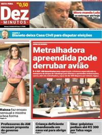 Capa do jornal Dez Minutos 06/04/2018