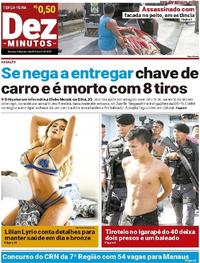 Capa do jornal Dez Minutos 09/01/2018