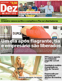 Capa do jornal Dez Minutos 09/08/2018