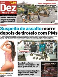 Capa do jornal Dez Minutos 10/03/2018